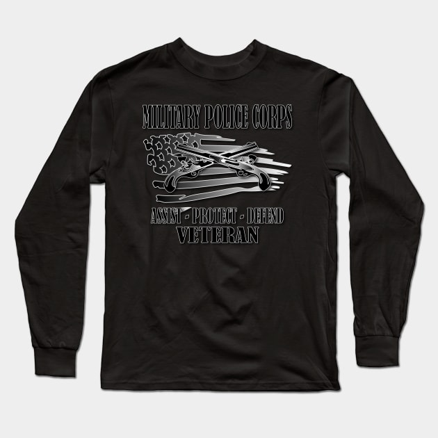 Military Police Corps- Veteran Long Sleeve T-Shirt by Relaxed Lifestyle Products